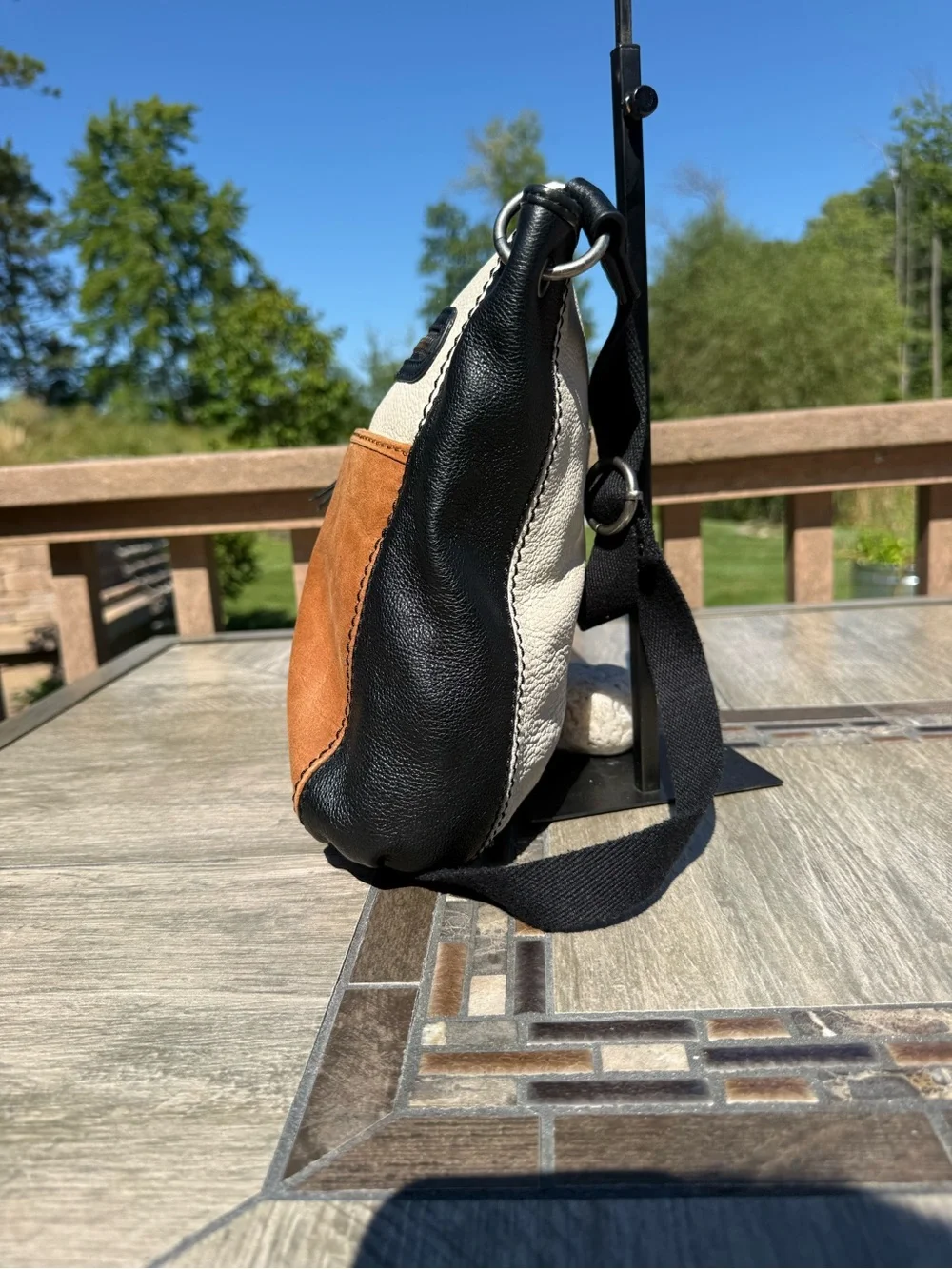 EUC Sak Laurel Colorblock Leather Crossbody Bag